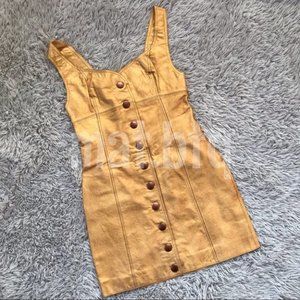 Free People Goldie Leather Mini Dress